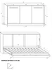 Lit mural horizontal Lit escamotable ROGER 90x200 cm Lit Voir les images du produit 7