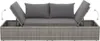 vidaXL Gartenbett Grau 195×60 cm Poly Rattan Produktbild-Vorschau 5