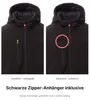 Mivaro heren winter softshelljas in zwart - Winterjas met Productafbeelding-voorbeeld 3