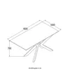 HOME DELUXE Esstisch Eckig AVENCIA inkl. Sternfuß - Light Produktbild-Vorschau 8