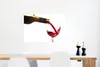 MuchoWow® Poster Rotwein in ein Weinglas gegossen 90x60 cm Produktbild-Vorschau 5