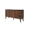 Kommode NOREL 2D3S - Modernes Sideboard in Warmia Walnuss Produktbild-Vorschau 3