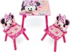 A Minnie Mouse themed children's table and two chairs set. Produktbild-Vorschau