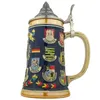 Bierkrug mit Deckel 0,7L – Steinkrug mit Deutschland-Motiv Produktbild-Vorschau 7