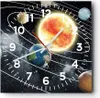 Wanduhr - Quadrat - Glasuhr - Kosmos Planet - 30x30cm - Produktbild-Vorschau 1