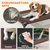 PawHut Hundeliege Outdoor mit Dach, Erhöhtes Hundebett für Produktbild-Vorschau 6