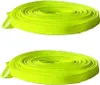 Schmale flache Schnürsenkel für moderne Schuhe und Fussballschuhe - Gelb - Länge: 100 cm Produktbild-Vorschau