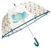 Kinder Regenschirm transparent Tiere - 68 x 68 cm - Blau | Produktbild-Vorschau 1
