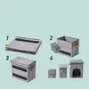 Relaxdays Hundetreppe, 3 Stufen, Höhle & Stauraum, HxBxT: Produktbild-Vorschau 6