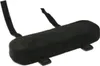 A black armrest cushion with straps and buckles on a white background. Produktbild-Vorschau