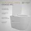 HAGO24 Spülrandloses Hänge-WC Keramik weiß Bidetfunktion Produktbild-Vorschau 5