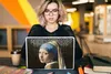 MuchoWow® Laptop Aufkleber Sticker Cover Kunst - Mädchen Produktbild-Vorschau 5