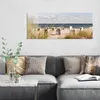 DEQORI Glasbild Echtglas 125x50 cm 'Strandkorbidylle' Produktbild-Vorschau 3