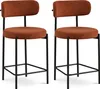 Set aus 2 Barhockern, 65 cm hoch, Bezug aus Produktbild-Vorschau 2