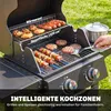 Outsunny Gasgrill 5,4 KW 2 Brenner BBQ Grillwagen inkl Produktbild-Vorschau 6