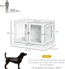 PawHut 2-in-1 Hundekäfig und Beistelltisch mit 2 Produktbild-Vorschau 5