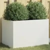 vidaXL Fioriera Bianca 62x40x39 cm Acciaio Anteprima dell’immagine prodotto 2