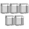 5er-Pack Wasserdichte Steckdosenschutz Typ 86, Transparent, Produktbild-Vorschau 1