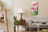 Wohnzimmer-Bild Leinwand Uhr Geräuschlos 30x60 Ölgemälde Produktbild-Vorschau 3