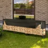 Stojak na drewno opałowe metalowy 386 x 36 x 117 cm Stojak Podgląd zdjęcia produktu 8