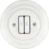 Pulsante retro cieco in porcellana da incasso I PR1 bianco Anteprima dell’immagine prodotto 2