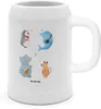 Mr. & Mrs. Panda Krug Big Band - Weiß - Geschenk, Gute Produktbild-Vorschau 1