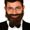 Bart mit Gummiband Vollbart braun Produktbild-Vorschau 3