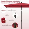 Parasol de balcon COSTWAY 210 x 140 cm, parasol de balcon Voir les images du produit 6