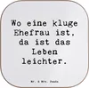 Mr. & Mrs. Panda Personalisierter Untersetzer Kluge Ehefrau Produktbild-Vorschau 1