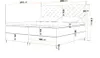 GrainGold Boxspringbett Bergamo 200x200 cm - Posteľ Náhľad obrázku produktu 6