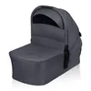 A studio shot of a gray baby bassinet. Produktbild-Vorschau