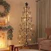 vidaXL Sapin de Noël en métal pour décorations Noir 180 cm Voir les images du produit 4