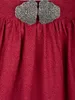 Dirndlschürze Elizabeth 58er Länge weinrot 46-48 Produktbild-Vorschau 4