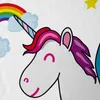 style3 Unicorn Walking on Sunshine Kinder T-Shirt Einhorn Produktbild-Vorschau 2