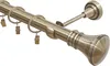 Einläufige Gardinenstange Ø 25 mm – Antikgold, Länge 320 cm Produktbild-Vorschau 1