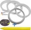 4X Zentrierringe 72,5 x 65,1 mm Weiß Felgen Ringe + 1x Produktbild-Vorschau 1