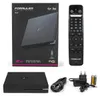 A product shot showing the Formuler Z10 media streamer, its packaging, remote control, power adapter, and batteries. Anteprima dell’immagine prodotto