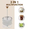 Edelstahl French Press mit Holzgriff – 1L Kaffeedrücker mit Produktbild-Vorschau 5