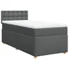 vidaXL Boxspringbett mit Matratze Dunkelgrau 90x200 cm Produktbild-Vorschau 3