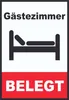 Gästezimmer belegt Schild Zimmer belegt Hochkant A5 Produktbild-Vorschau 1