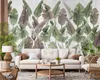 Muralo Vlies Fototapete für Wohnzimmer BLÄTTER Beton Retro Produktbild-Vorschau 7