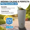 4rain VASO 2en1 DECOR depósito de agua de lluvia 220 L gris Vista previa de la imagen del producto 6