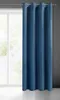 Záves s očkami tmavomodrý 140x250 cm 200 g/m2 moderný Náhľad obrázku produktu 2