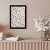 MuchoWow® MuchoWow® Gerahmtes Poster Blumen - Muster - Grau Produktbild-Vorschau 6