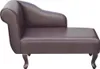 vidaXL Chaiselongue hnedá Imitácia kože Náhľad obrázku produktu 1