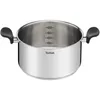 Faitout inox 24cm avec couvercle - Tefal - E3084604 - Voir les images du produit 2