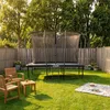 Premium-Trampolin mit Sicherheitsnetz – rechteckig – 213 x Produktbild-Vorschau 2