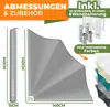 KESSER® Balkonfächer klappbar mit Wandhalterung | 140x140cm Produktbild-Vorschau 7