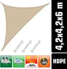 UV Sonnensegel 4,2x4,2x6 HDPE Dreieck Rechtwinklig Produktbild-Vorschau 2