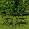 Schwarzer Klapptisch, für zwei Personen, 60 x 60 x 75 cm Produktbild-Vorschau 2